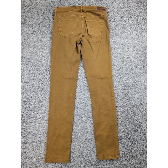 AG Adriano Goldschmied Jeans Women 25 Brown Legging Ankle Super Skinny Stretch - Picture 2 of 10